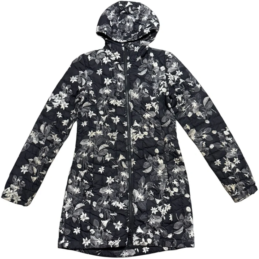 The North Face ThermoBall Parka II Black Floral Women’s Size XS - Picture 1 of 13